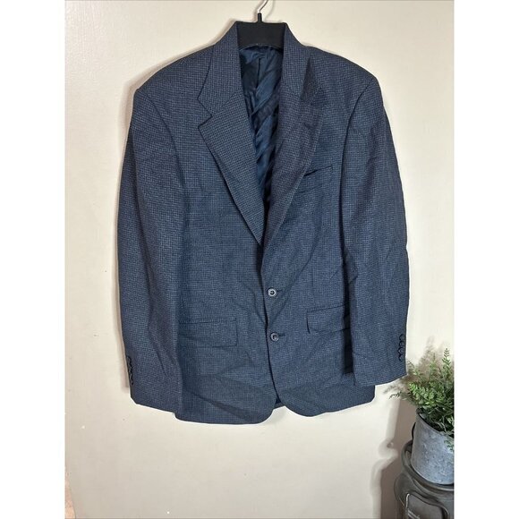 Oscar De La Renta Sport Coat Mens 36R Gray 100% Worsted Wool Jacket Blazer - Picture 1 of 12